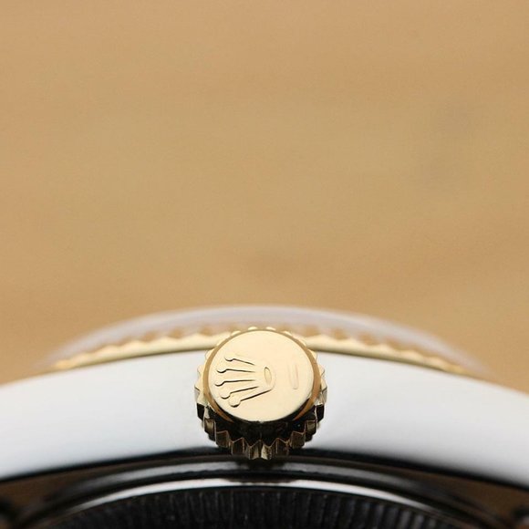 Sale! Rolex Datejust Cream 18k Factory Women's Diamond Watch - Picture 7 of 7